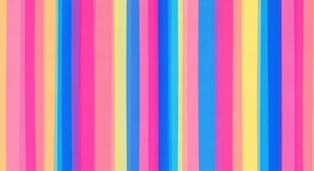 Vibrant striped pattern with pink blue and yellow hues