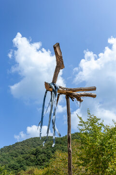 The totem pole in Cheongyang, South Chungcheong Province