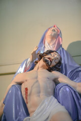statue of Jesus in the church