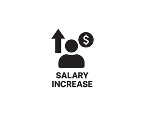 Salary Increase icon vector design illustration