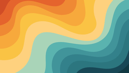 a colorful background with wavy lines