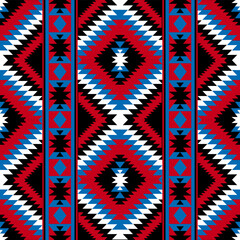 Ethnic ornament. Seamless Navajo pattern. Vector Illustration