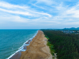 Beautiful coastal scenery of Yudaibeach in Boao, Qiongzhong, Hainan.