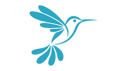 Obraz premium Stylized flying hummingbird Vector