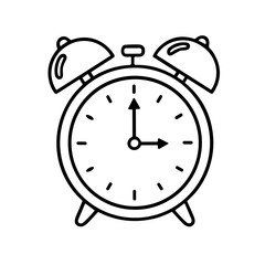 alarm clock isolated on white