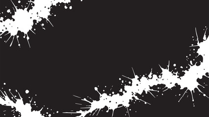 Dynamic Paint Splatter Grunge Frame