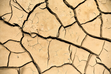 Dry ground reveals drought's impact