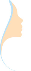 vector illustration of a woman face