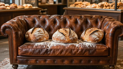 Surreal Food Art of Furniture Made from Crusty Baked Bread