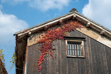 日本の岡山県倉敷市の白壁の美しいレトロな町並み