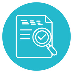 Inspection Report icon vector image. Can be used for Compliance And Regulation.