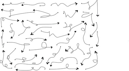 Intricate network diagram with arrows and lines