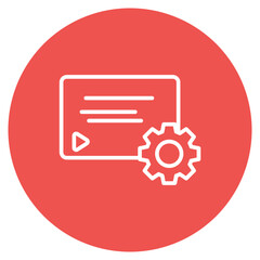 Video Quality Settings icon vector image. Can be used for Video Blog.