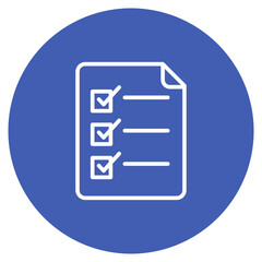 Checklist Document icon vector image. Can be used for Documents And Files.