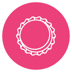 Beer Cap icon vector image. Can be used for Bar.