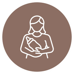 Lactation Consultant icon vector image. Can be used for Maternity.