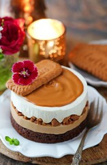 No Bake Biscoff Cheesecake