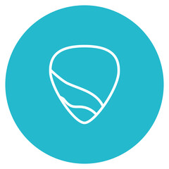 Guitar Pick icon vector image. Can be used for Artist Studio.