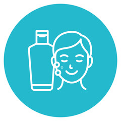 Face Wash icon vector image. Can be used for Dermatology.