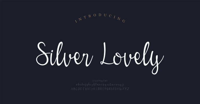 Script awesome alphabet letters font and number. unique serif font. Classic Lettering Minimal Fashion Designs. Typography fonts regular uppercase and lowercase. vector illustration
