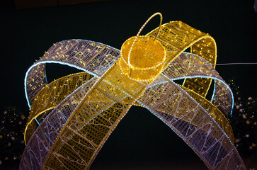 Christmas light decoration in shopping mall