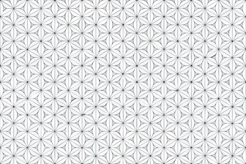 Intricate geometric pattern of interconnected lines forming a repeating floral design high quality professional