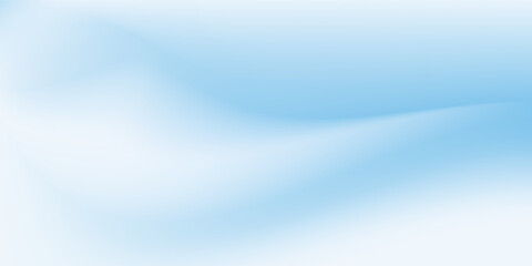 Sky Blue Gradient Vector Background. Abstract Light Blue Gradation Background. Soft Gradient Texture Banner Template. Modern Luxury Backdrop. Curve Layout Concept.
