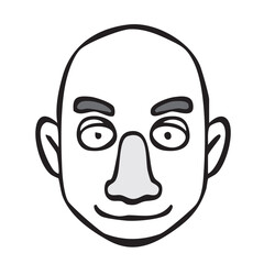 モノクロアイコン_人物・外国人・国際・男女