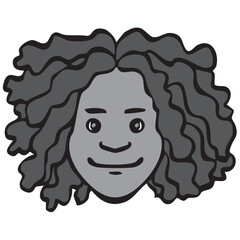 モノクロアイコン_人物・外国人・国際・男女