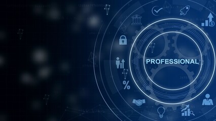 Business Concept. Professional Development. 3d illustration