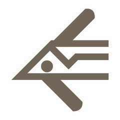 Abstract human motion symbol design