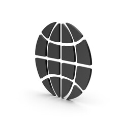 Minimal Web Globe Symbol For Online Connectivity