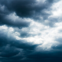 Fototapeta premium Cloud storm sky dark rain lightning thunder stormy typhoon nature light scene rainy atmosphere damage effect carbon dioxide dust air pollution 2.5 Pm, texture nature windstorm weather skyscape