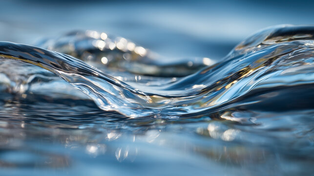 A body of water with ripples and waves
