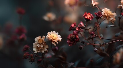 A close-up image of chrysanthemums.