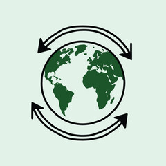 Earth Recycling Concept Illustration