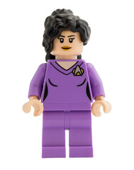 Obraz premium Dortmund - Deutschland 13. Dezember 2025 - Lego Figur Deanna Troi der Enterprise