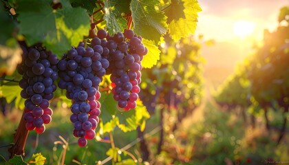 grapes on vine