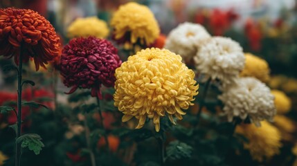 Pompon Chrysanthemum