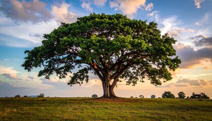 shady trees in the forest