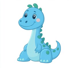 Naklejka premium Soft Pastel Baby Dragon Cute Cartoon Character