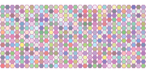 Colorful Polka Dots Pattern on White Background