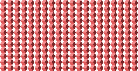 Red Pearls Pattern on White Background