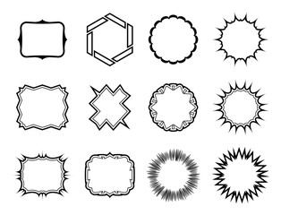 シンプルな枠フレーム