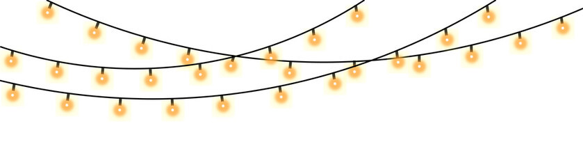 Twinkling Fairy Lights and Golden Garland Creating a Cozy Holiday Atmosphere