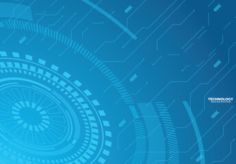 Modern technology background, abstract technology background, digital technology background design, blue background 