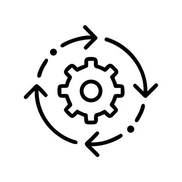Agile Development and Iterative Process Loop Icon