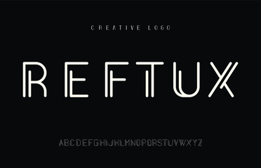 Reftux - Modern Minimal Rounded Sans Serif Font, Typography Creative Font, For Logo, Branding, Company, Vector Illustration