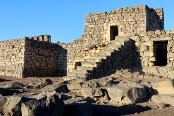 The ruins of the historic Azraq Castle, which dates back to several historical periods beginning in the Roman era and extending to the Great Arab Revolt, and where Lawrence of Arabia resided, are loca