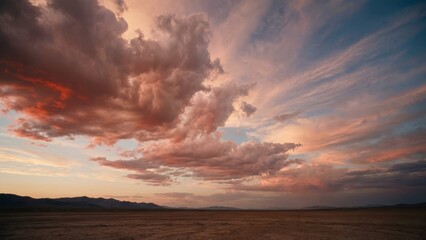 cloudy and clourful sunset

